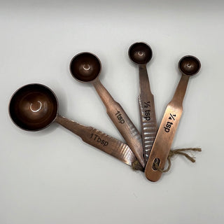 Antique Copper Finish Measuring Spoons