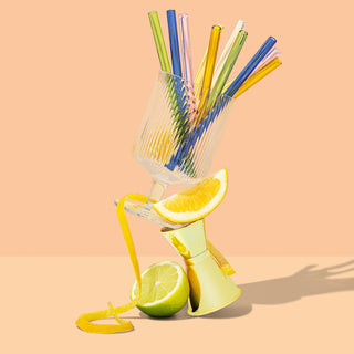 Reusable Glass Cocktail Straws
