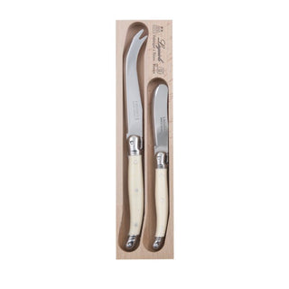 Laguiole Andre Verdier Cheese Knife Set 2pc