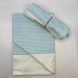 Cotton Tea Towel - Aqua Haze