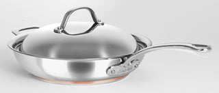 Chasseur Le Cuivre 28cm Saute Frypan with Lid & Helper Handle