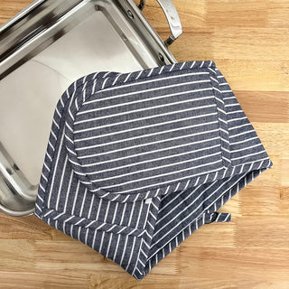 Davis & Waddell Butchers Stripe Double Oven Glove