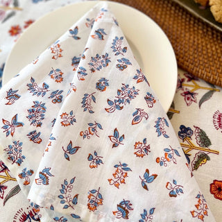 Her Indigo Napkins Set of 4 - Autumn