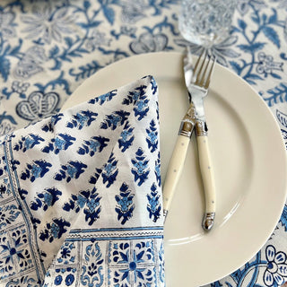 Her Indigo Napkins Set of 4 - Blue Floral