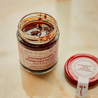 Pomegranate, rose & preserved lemon harissa - Ottolenghi