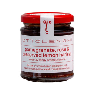 Pomegranate, rose & preserved lemon harissa - Ottolenghi