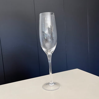 Ribbed Champagne Flute