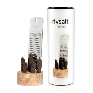 RivSalt Pepper - Peppercorns, grater and stand